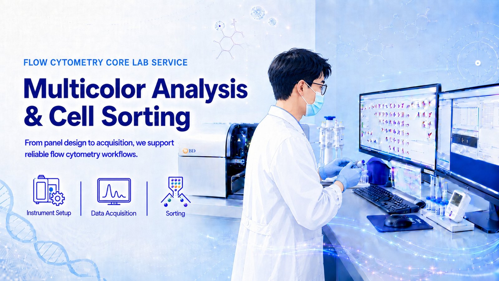 Multicolor Analysis & Cell Sorting 인포그래픽